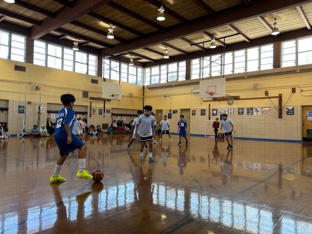 Soccer game at PS 139Q